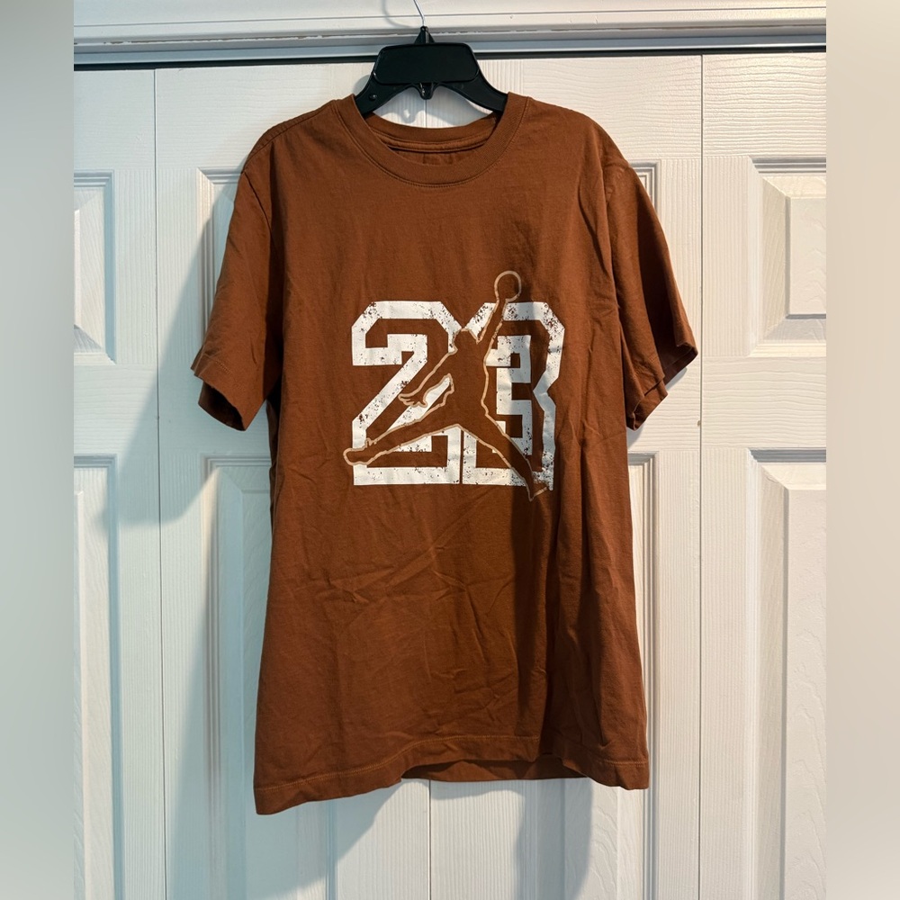 Jordan Brown T-Shirt with White Logo
